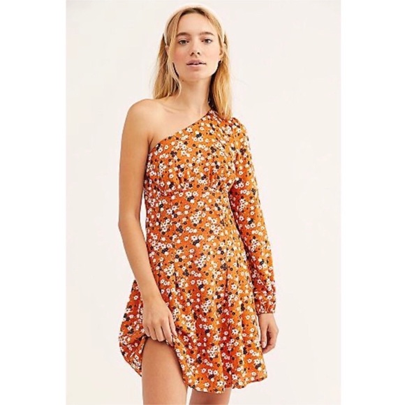 Free People Mini Jules Dress One Shoulder 4-S - Picture 2 of 10